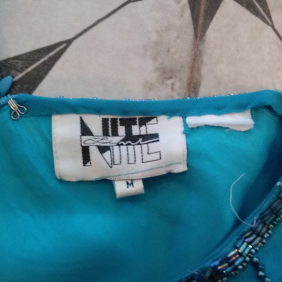 VTG Nite Line Beaded Silk Blouse - Picture 5 of 8